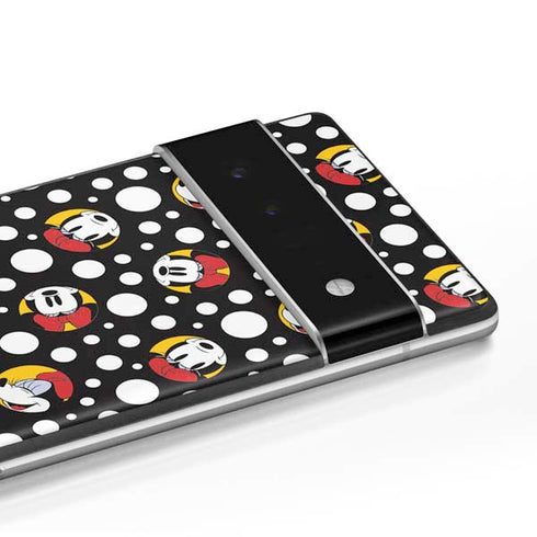 Disney Minnie Mouse Bubbles Face Pattern Google Pixel 6 Pro Skin